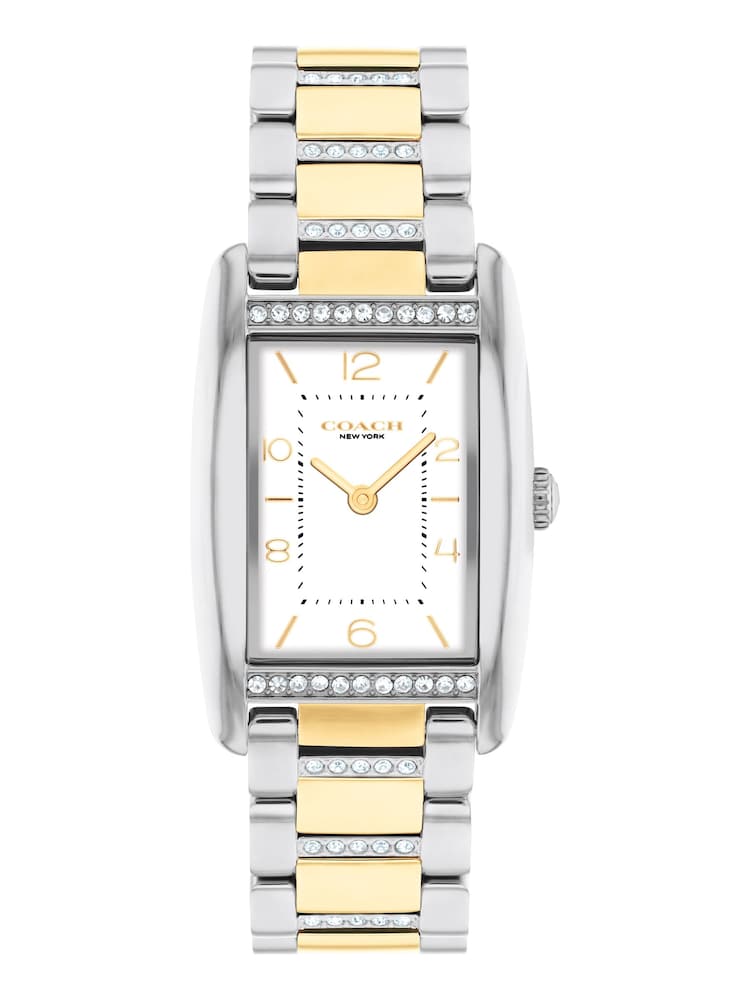 COACH Gold Reese Stainless Steel Crystal Bracelet Watch - Image 1 of 4 COACH Gold Reese Stainless Steel Crystal Bracelet Watch - Image 1 of 4