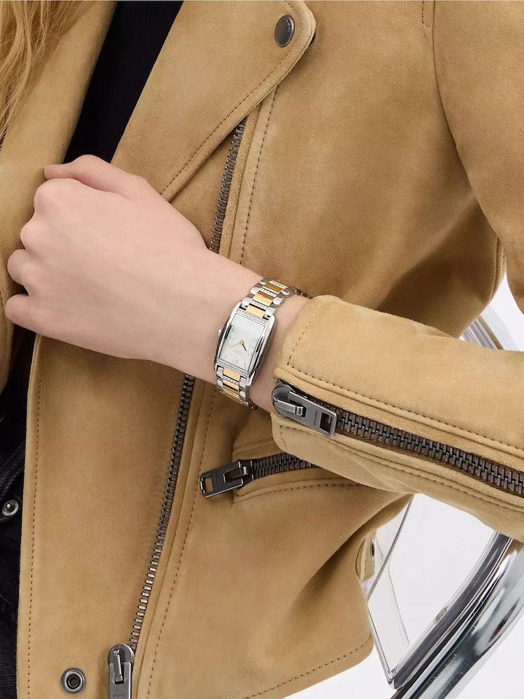 COACH Gold Reese Stainless Steel Crystal Bracelet Watch - Image 4 of 4 COACH Gold Reese Stainless Steel Crystal Bracelet Watch - Image 4 of 4