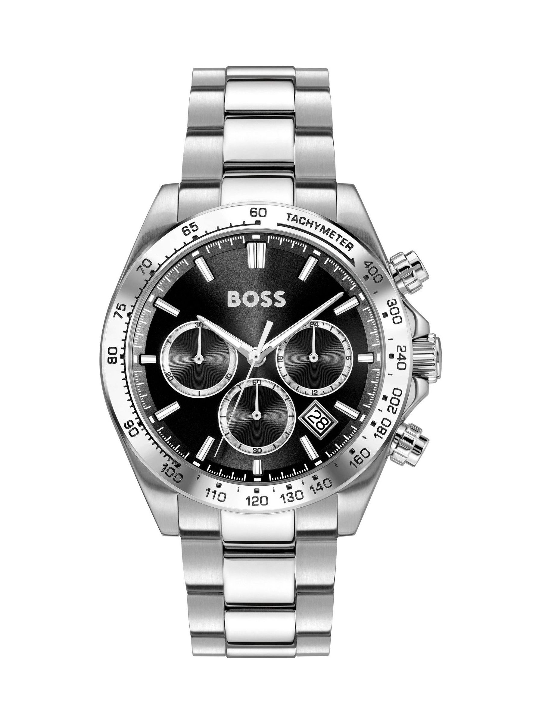 Men's Boss Hero Stainless Steel Bracelet Watch - Image 4