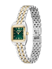 BOSS Black Mae Petite Soft Square Two Tone Bracelet Watch - Image 6 of 8