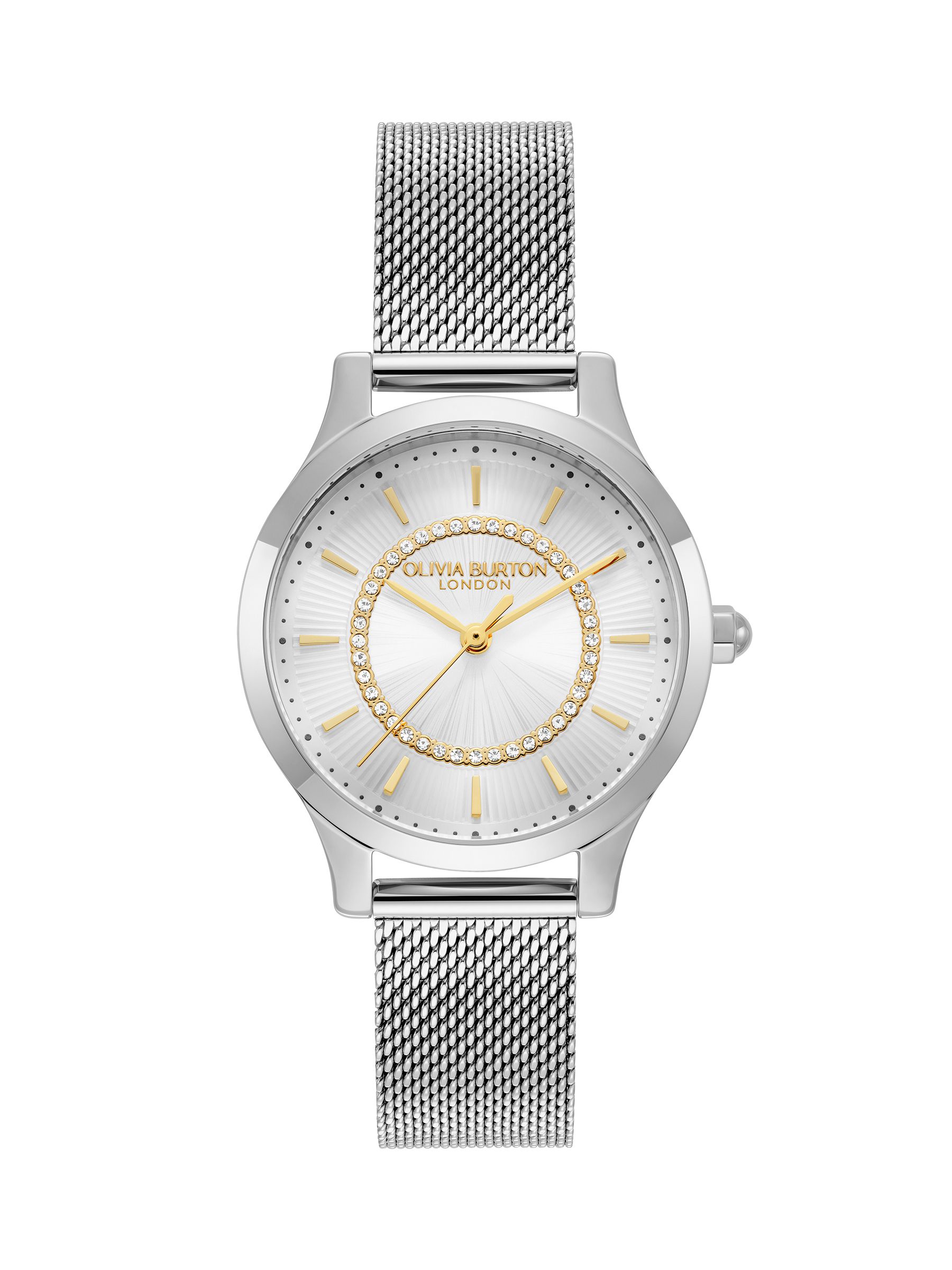 Olivia Burton Wonderlust Sunray Silver Mesh Bracelet Watch - Image 6