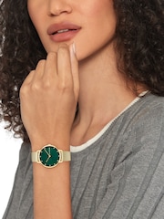 Tommy Hilfiger Gold Plated Mesh Watch - Image 3 of 4