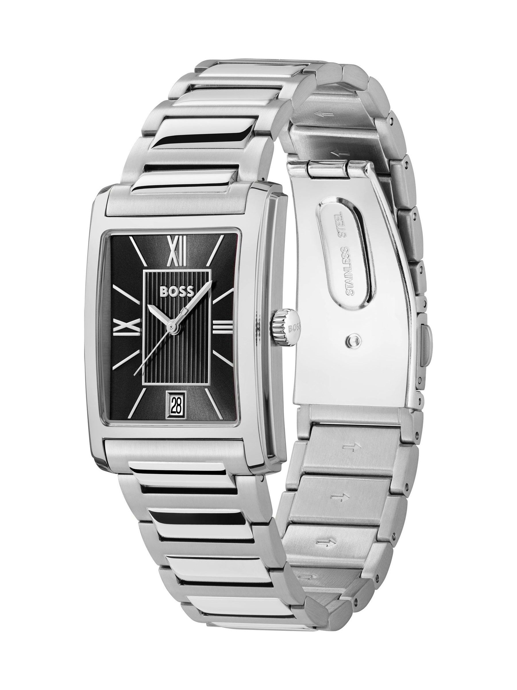 Boss Men's Silver Tone Principle Dress Bracelet Watch - Image 5