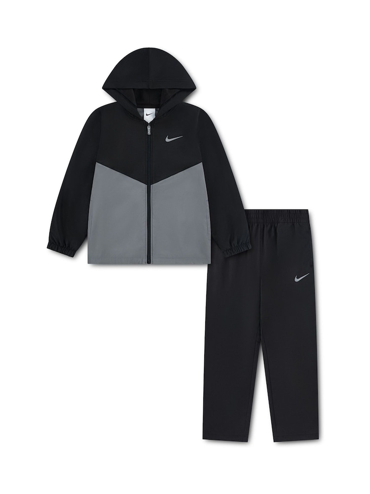 Nike Black Full Zip Woven Tracksuit - Image 1 of 4 Nike Black Full Zip Woven Tracksuit - Image 1 of 4