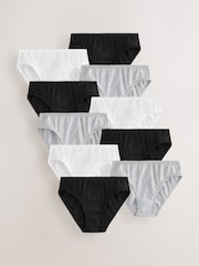Noir/Blanc - Lot de slips de bikini 10 (5-16ans) - Image 1 de 6