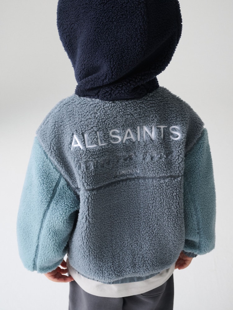 smALLSAINTS Blue Underground Fleece Jacket - Image 2 of 3 smALLSAINTS Blue Underground Fleece Jacket - Image 2 of 3