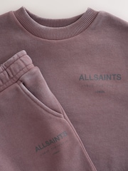 smALLSAINTS Washed Brown Underground Oversized Sweatshirt and Joggers Set - Image 12 of 15
