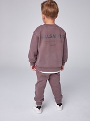 smALLSAINTS Washed Brown Underground Oversized Sweatshirt and Joggers Set - Image 2 of 15