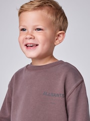 smALLSAINTS Washed Brown Underground Oversized Sweatshirt and Joggers Set - Image 5 of 15