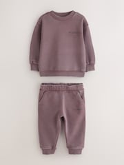 smALLSAINTS Washed Brown Underground Oversized Sweatshirt and Joggers Set - Image 9 of 15