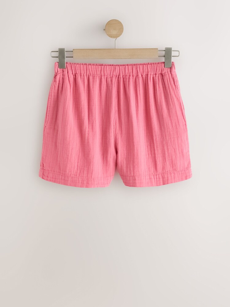 Pink Doublecloth Shorts - Image 1 of 3