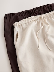 Schokolade/Neutral - Midi With Linen Skirts 2 Pack - Bild 5 von 10