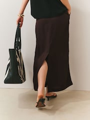 Schokolade/Neutral - Midi With Linen Skirts 2 Pack - Bild 9 von 10