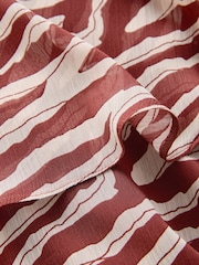 Brown Zebra Print Ruffle Midi Skirt - Image 3 of 3