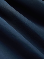 Navy Cotton Poplin Drop Waist Midi Skirt - Image 7 of 7
