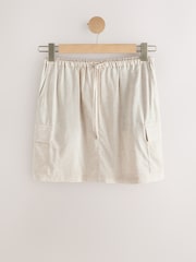 Stone Pull On Mini Skirt With Pockets And Linen - Image 6 of 8