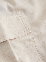 Stone Pull On Mini Skirt With Pockets And Linen - Image 8 of 8