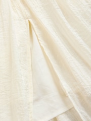 Ecru Pleated Midi Skirt - Image 6 of 8
