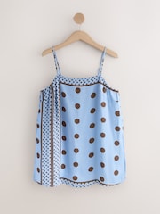 Blue/Chocolate Spot - كاميسول ساتان - صورة 6 من 8