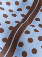 Blue/Chocolate Spot - كاميسول ساتان - صورة 8 من 8