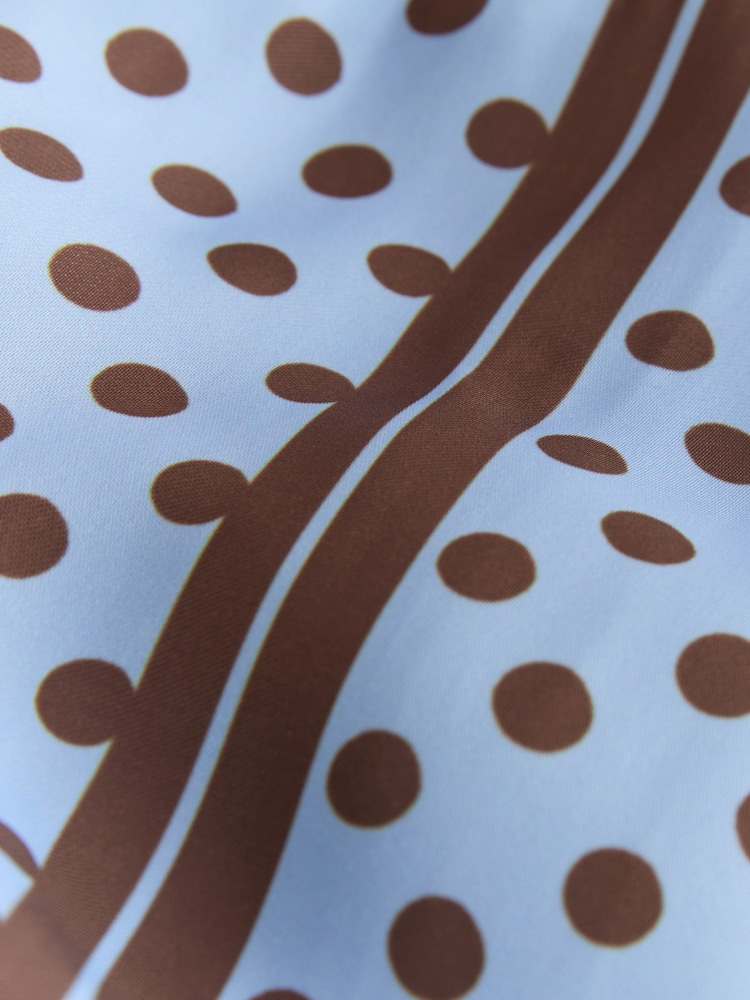 Blue/Chocolate Spot - كاميسول ساتان - صورة 8 من 8