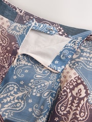 Purple Bandana Print Godet Maxi Skirt - Image 7 of 8