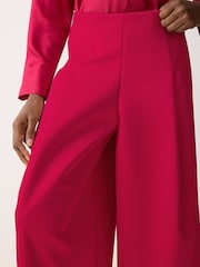 Jigsaw Pink Satin Volume Cropped Trousers - Image 6 of 7