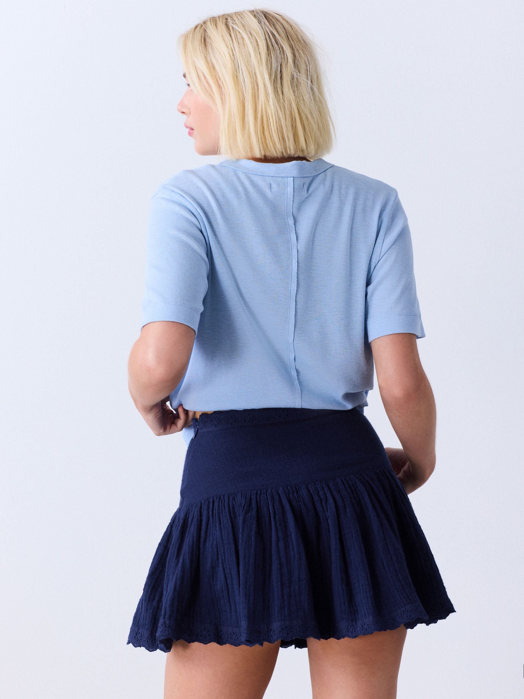 未使用】draw drawers miniskirt navy Buy Navy Pull On Mini Skirt