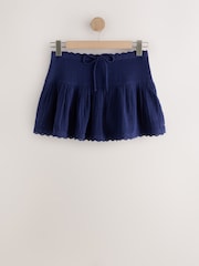 Navy Pull On Mini Skirt - Image 5 of 7