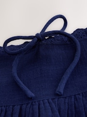 Navy Pull On Mini Skirt - Image 6 of 7