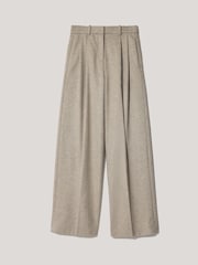 Jigsaw Brown Nik Wool Melange Trousers - Image 7 of 7