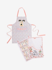 Cath Kidston Set of 2 Orange/White Wallace and Gromit Tea Towels and Apron - Image 4 of 4