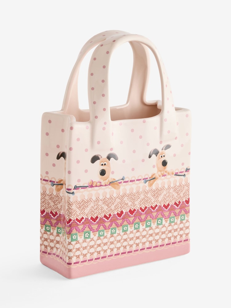 Cath Kidston x Wallace and Gromit Orange/Cream Handbag Vase - Image 5 of 5 Cath Kidston x Wallace and Gromit Orange/Cream Handbag Vase - Image 5 of 5