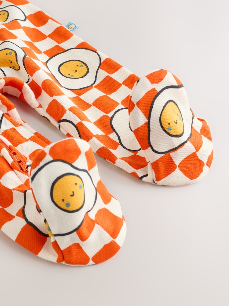 Blue/Orange Brunch Baby Sleepsuit 3 Pack (0mths-2yrs) - Image 11 of 11 Blue/Orange Brunch Baby Sleepsuit 3 Pack (0mths-2yrs) - Image 11 of 11