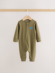 マルチ チェッカーボード - ツーウェイ ジップ ベビー パジャマ 3 枚組（0 か月 ～ 3 歳） - 画像 3 / 12