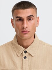 !Solid Brown Long Sleeve Collared Shirt - Image 4 of 5