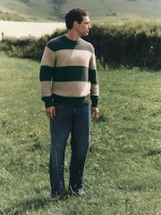 Raya verde/crudo - Suéter de punto con cuello redondo - Imagen 2 de 8