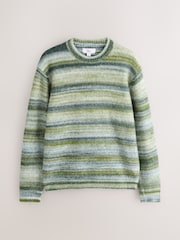 Green Spacedye Striped Jumper - Image 6 of 8