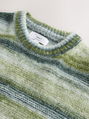 Green Spacedye Striped Jumper - Image 7 of 8