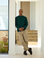 Dark Green N. Premium Ultrasoft Knitted Jumper with Wool - Image 2 of 8