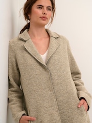 CULTURE Natural Birgith Long Sleeve Collared Jacket - Image 4 of 6