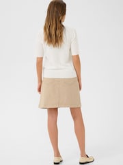 CULTURE White Hedi Arrow Short Sleeve Jumper - Image 2 of 6