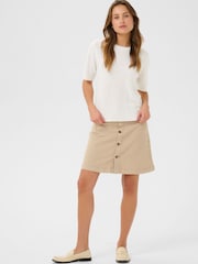 CULTURE White Hedi Arrow Short Sleeve Jumper - Image 3 of 6