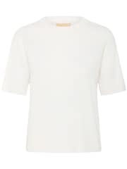 CULTURE White Hedi Arrow Short Sleeve Jumper - Image 5 of 6