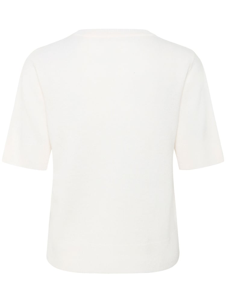 CULTURE White Hedi Arrow Short Sleeve Jumper - Image 6 of 6