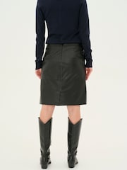 CULTURE Black Berta Leather Skirt - Image 2 of 8
