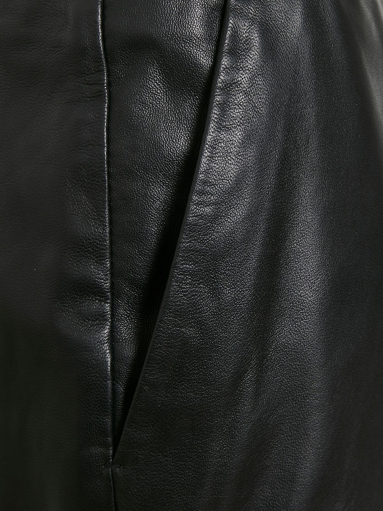 CULTURE Black Berta Leather Skirt - Image 8 of 8 CULTURE Black Berta Leather Skirt - Image 8 of 8
