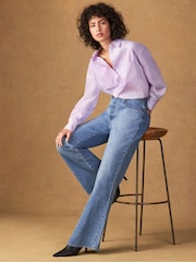 Ro&Zo Blue Petite Denim Bootleg Jeans - Image 2 of 5