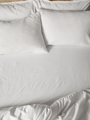 Yard Chalk Hebden Washed Cotton Fitted Sheet - Image 1 of 1