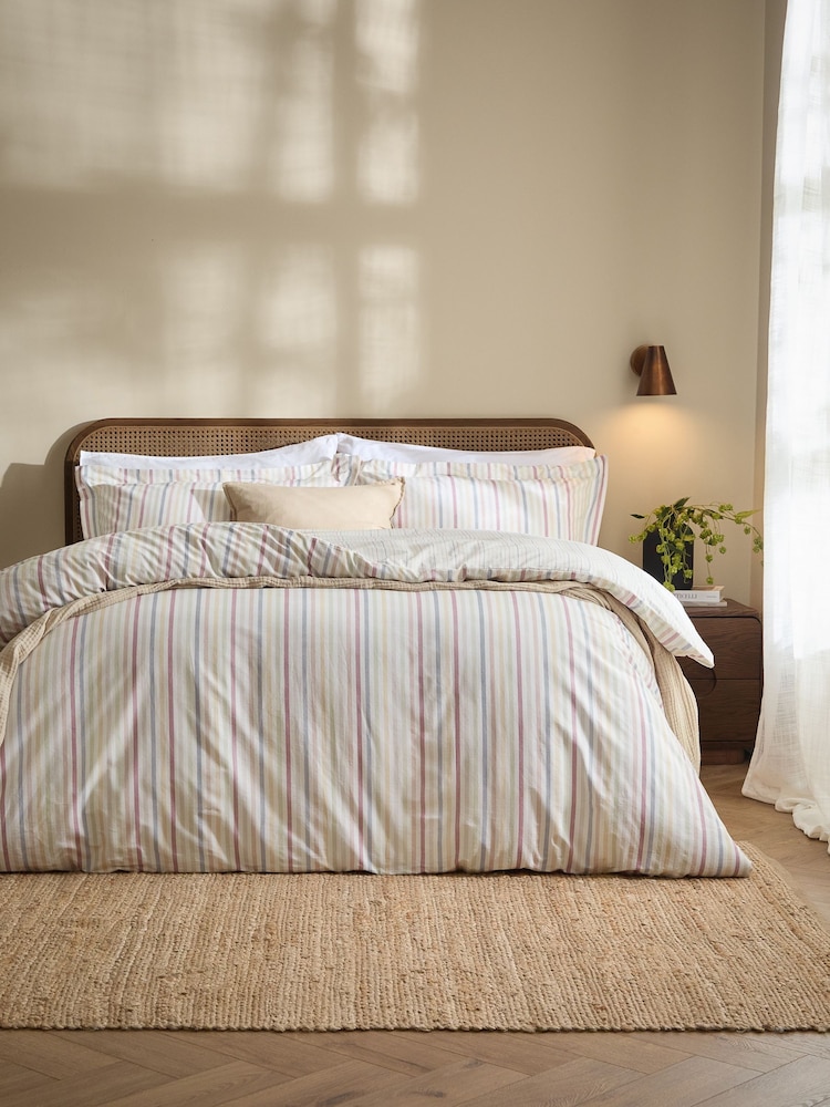 Хлопковый постельный комплект в полоску Yard Hebden - Изображение 1 3